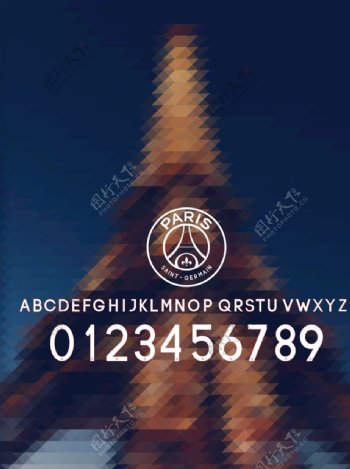 巴黎元素平面海报