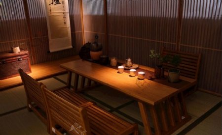 日式茶室禅意茶室