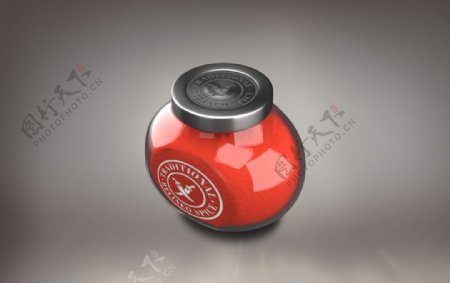 玻璃罐密封罐果酱罐包装效果样机