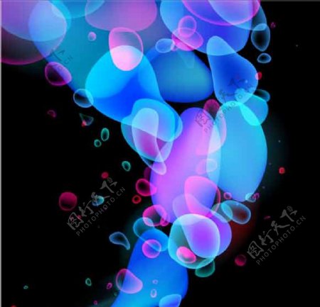 抽象背景素材气泡液体纹理