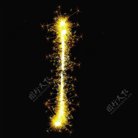火焰字体金光艺术字设计金星素材