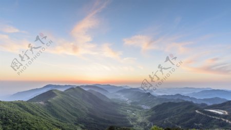 彩霞日出夕阳火烧云