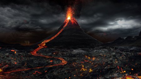 火山岩浆喷发