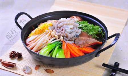 韩式章鱼火锅