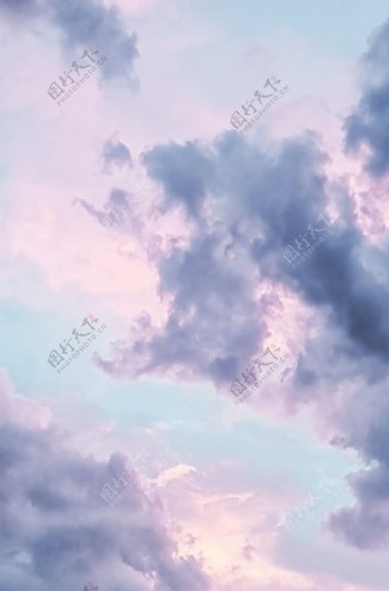 紫色云