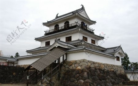 日本古城城楼