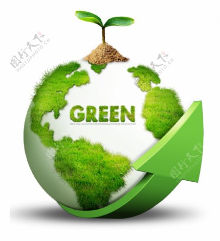 节能环保绿色地球素材