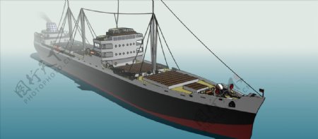 帆船渔船船模型
