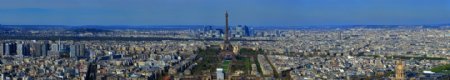 巴黎埃菲尔铁塔1亿像素全景照片