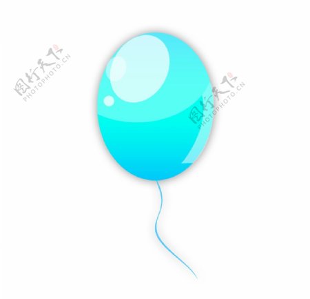 青蓝色气球