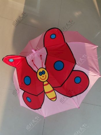 雨伞卡通伞儿童伞粉色