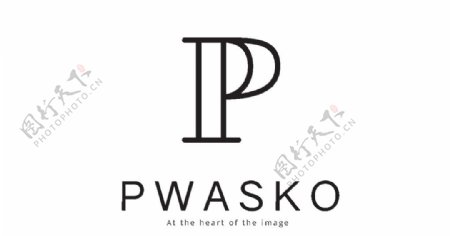 矢量字母logo标志P元素