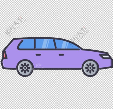 紫色汽车