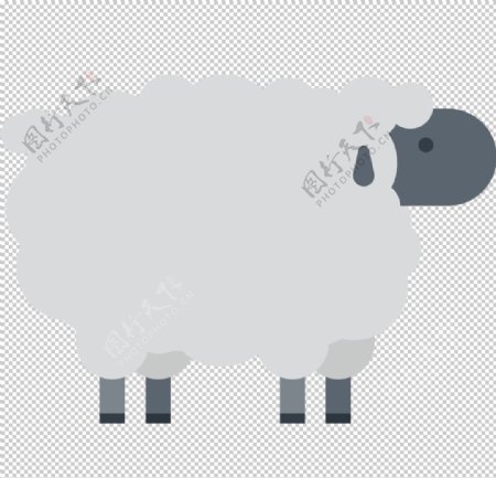 羊动物标志图形图标装饰素材