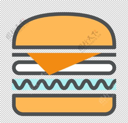 汉堡工具图标图形标志素材