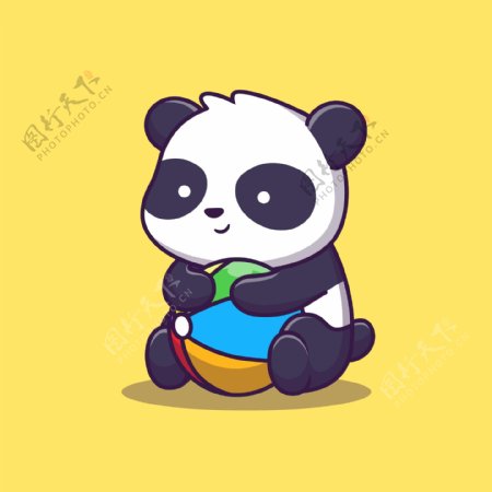 熊猫卡通造型