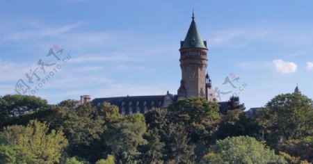 卢森堡城堡古堡建筑