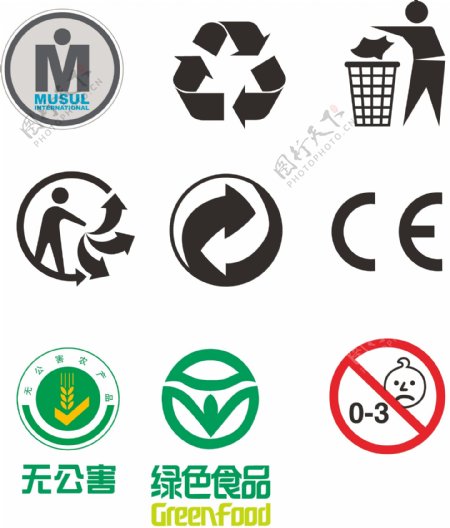 标志绿色回收
