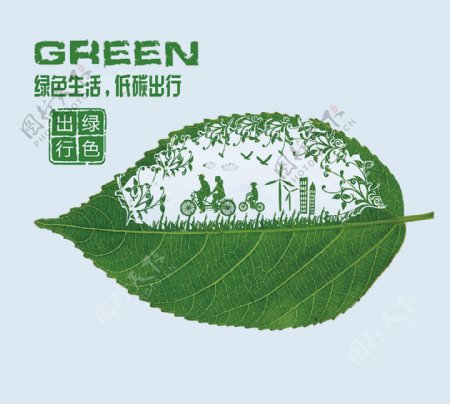 绿色生活低碳出行