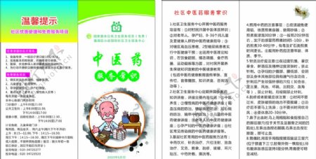 中医药服务常识折页