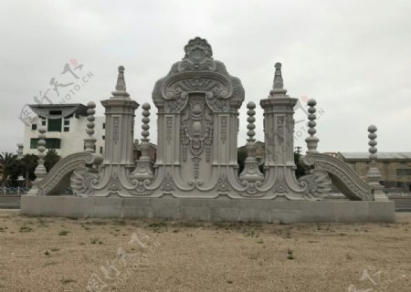 大型石材喷泉雕塑