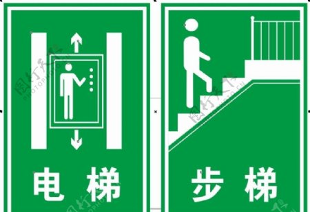 电梯楼梯标识牌