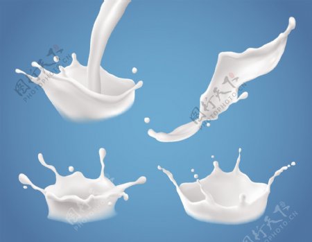 牛奶海报素材模板