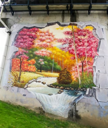 宁波植物园墙体壁画
