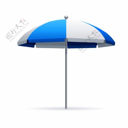 遮阳伞海边旅游合成海报素材