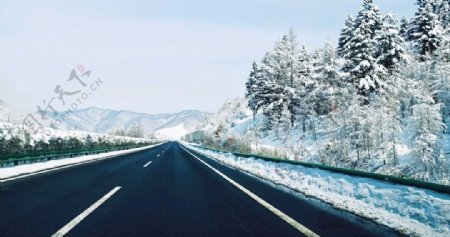 冬季高速公路风光