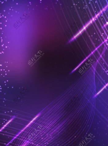 紫色时尚线条