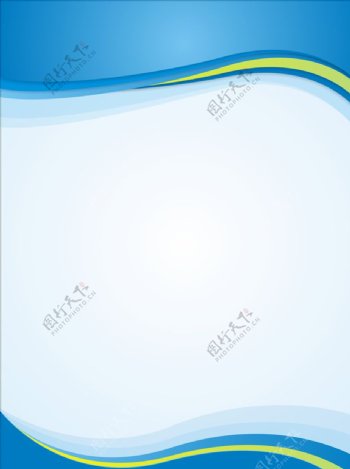 蓝色科技展板背景图片