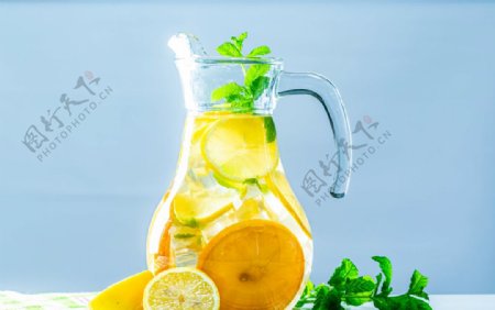 冷饮柠檬水摄影图片
