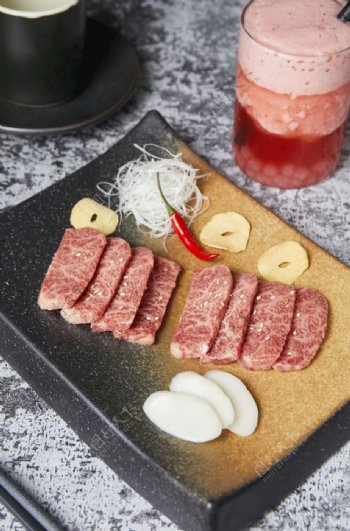 香肠牛肉片火锅食材海报素材图片