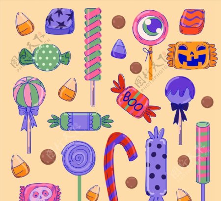 彩绘糖果设计图片