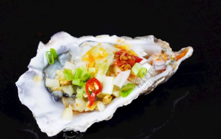 生蚝美食食材背景海报素材图片