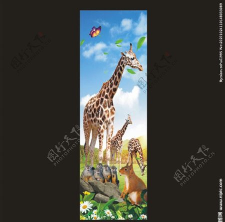 长颈鹿海报图片