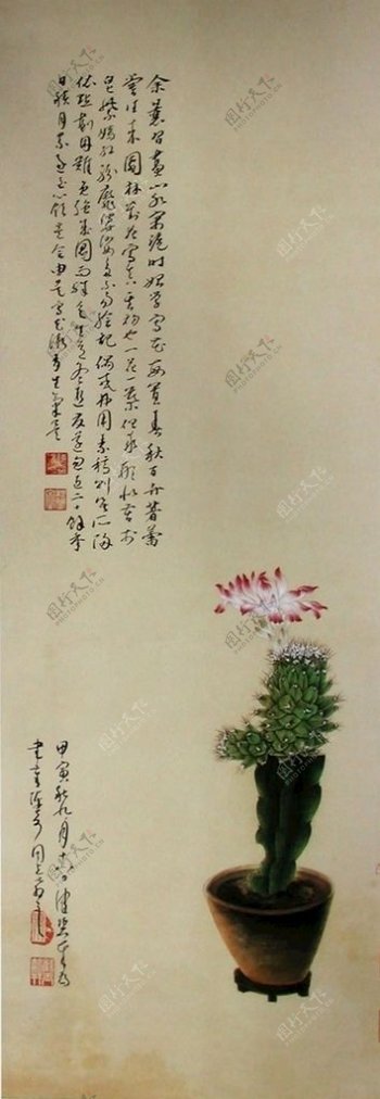 中国山水字画中国风水墨画图片