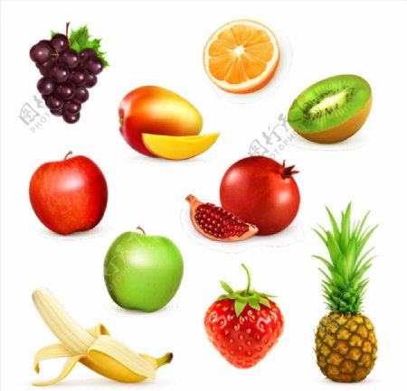 美味水果设计图片