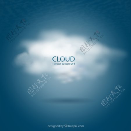 白色云朵设计图片