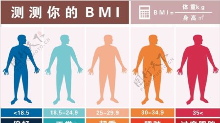 BMI指标对照表图片