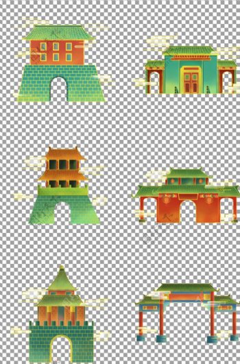 传统建筑城门图片