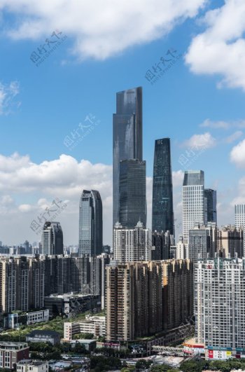 大城市地标建筑风景摄影图片