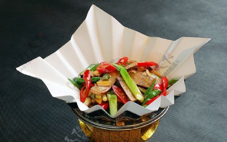 川菜纸锅香干图片