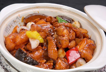 豫菜豉香滑鸡煲图片
