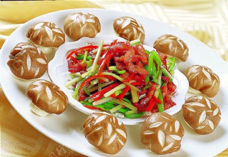 豫菜花菇碳烧肉图片
