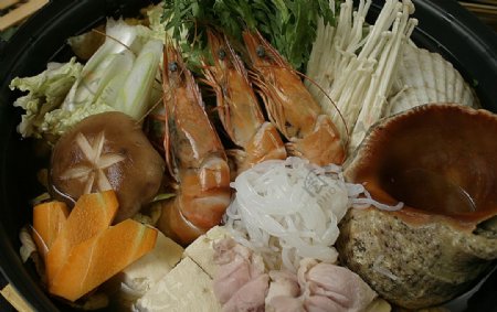 家常菜海鲜锅图片