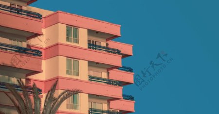 民居建筑大楼阳台风景图片