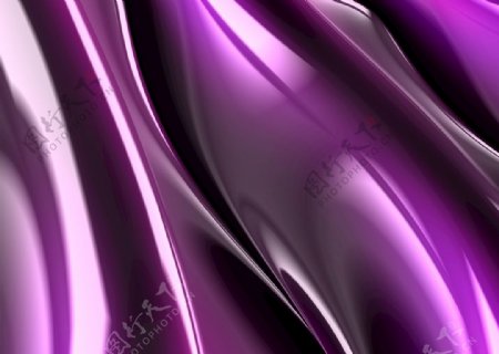 立体紫色液态背景图片