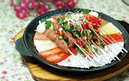 日韩料理铁板烧图片